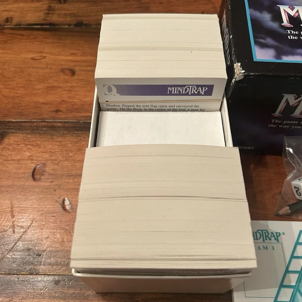 MindTrap Game (Pressman,‎ 1996) Puzzles Murder Mystery Pre Owned